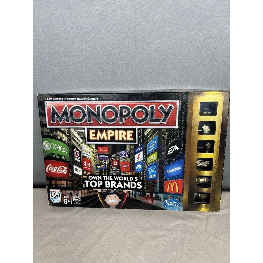 Monopoly Empire Gold Edition Board Game 2013 Hasbro - 99% Complete